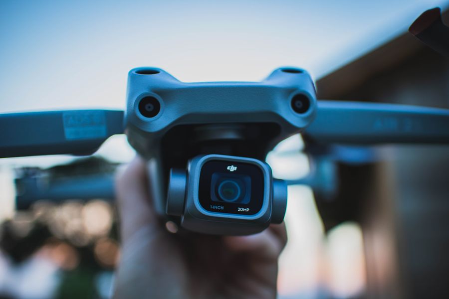 Cámara de dron para transmisión aérea