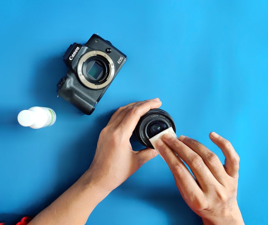 Limpieza de sensor de cámara DSLR