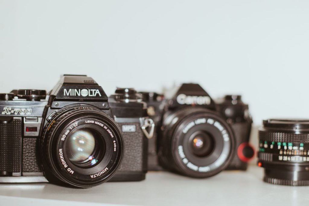 camaras analogicas minolta canon clasicas Cámaras analógicas Minolta y Canon clásicas