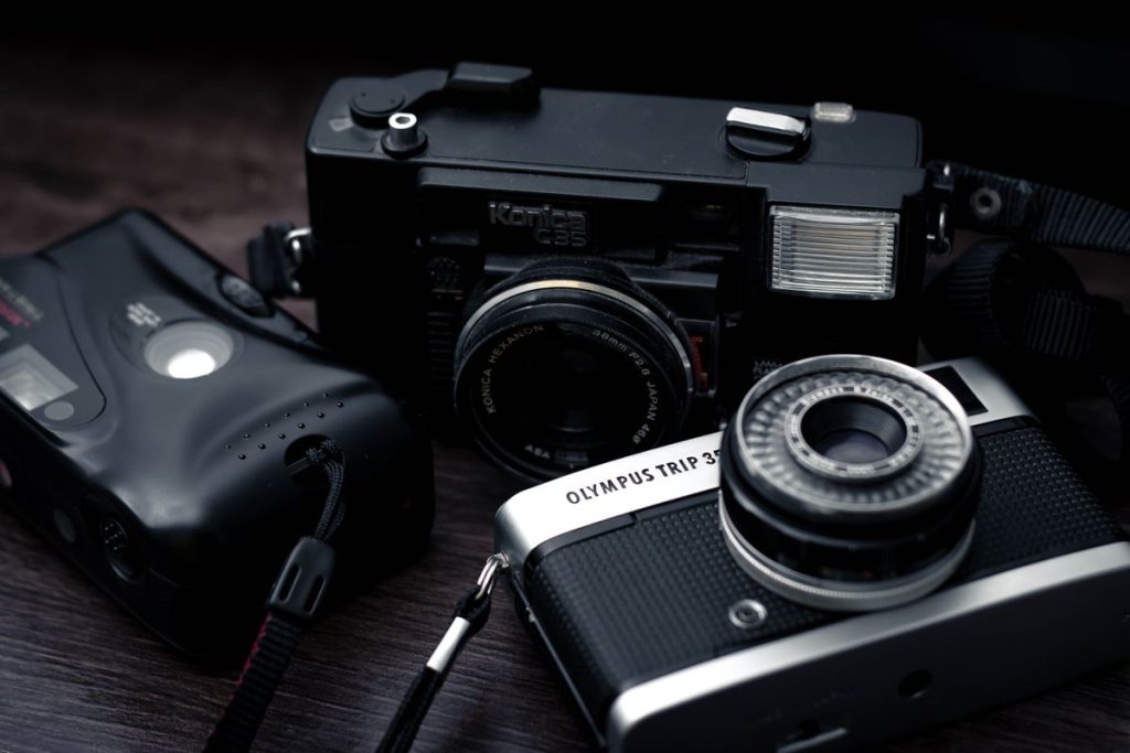 camaras analogicas vintage olympus konica Cámaras analógicas vintage Olympus y Konica