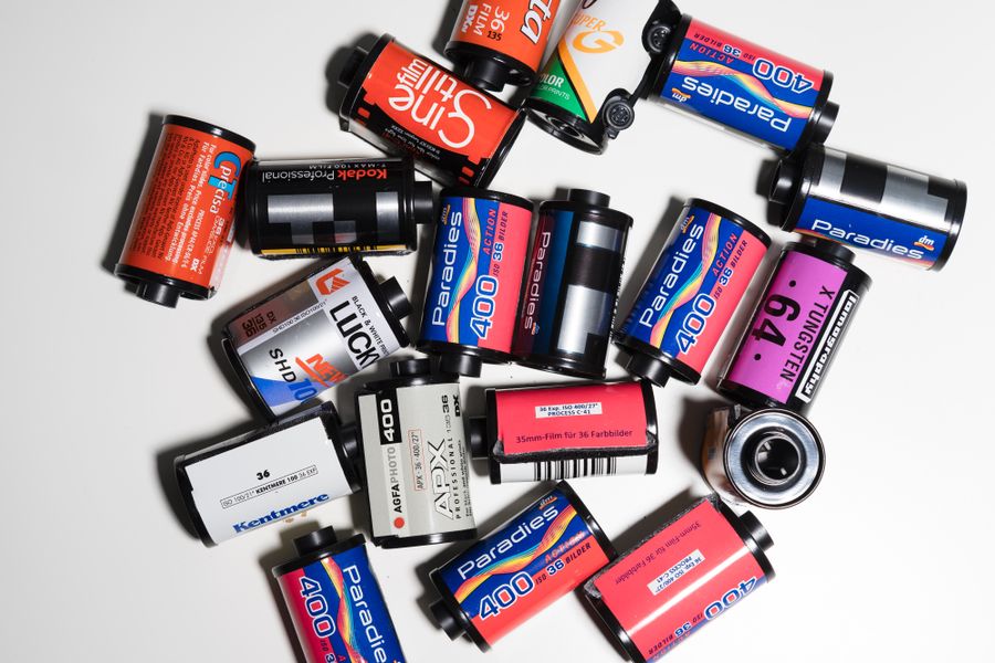 Rollos de película 35mm para fotografía analógica